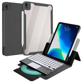 Magnetic Suction Wireless Touch Bluetooth Keyboard TPU Tablet Case med Pen Slot til iPad Air (2020)