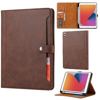 Wallet Stand Design PU læder tablet taske til iPad 10.2 (2020)