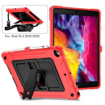 Fuld beskyttelse pc + silikone tablet cover med kickstand til iPad 10.2 (2020) / iPad Air  (2019) / iPad 10.2 (2019)