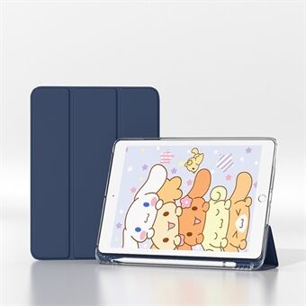Trefoldet Stand PU læder pen slot cover til iPad 10.2 (2019) / (2020)