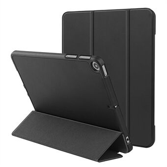 Mikrofiber læder + TPU + Silikone Tri-fold Stand Auto Wake/Sleep Tablet Case Shell med Pen Slot til iPad 10.2 (2020)/(2019)/(2021)