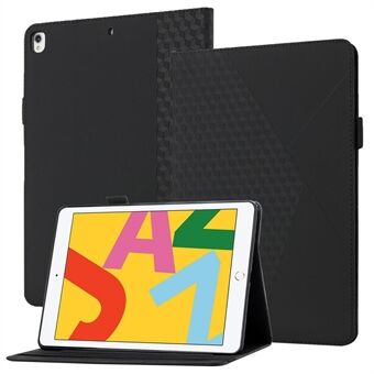Kortpladser Design Rhombus -mønster Skin-touch Feeling Stand Læder Tablet Beskyttelsesetui Cover til iPad Pro  (2017) / iPad Air  (2019) / iPad 10,2 (2020)/(2019)/(2021)