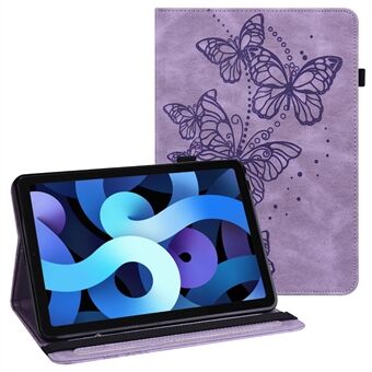 Imprinting Butterflies Card Slots Læder Tablet Case Cover til iPad 10.2 (2019)/(2020)/(2021)