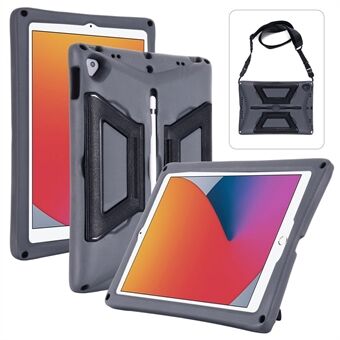 Bærbart håndtag Kickstand Design EVA + PC Shockproof Tablet Case Shell med skulderrem til iPad 10.2 (2020)/(2019)/(2021)/iPad Air  (2019)/iPad Pro  (2017)