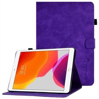 Til iPad 10.2 (2019) / (2020) / iPad Air 10.5 tommer (2019) PU- Stand Folio-etui Mønster påtrykt kortpladser Tabletcover med blyantholder