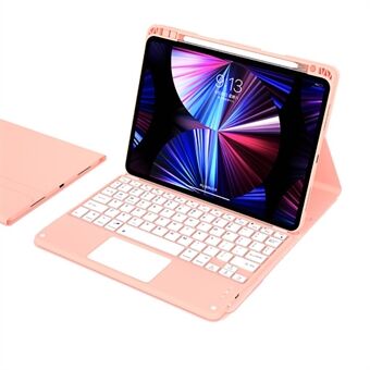 Aftageligt Bluetooth Touch Keyboard Læder Tablet Stand Cover Cover Shell til iPad 10.2 (2021)/(2020)/(2019)/ Pro  (2017)/Air  (2019)