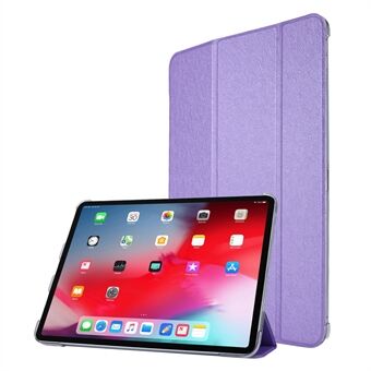 Silk Texture Tri-fold Stand PU Læder Tablet Smart Case Cover Shell til iPad Pro  (2021)