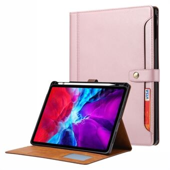 Stand Tegnebog Design Læder Tablet Beskyttelsesetui Cover med Pen Slot til iPad Pro  (2021)