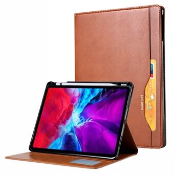 PU-læder Stand tegnebog Tablet Bagcover med penneholder og kortholder til iPad Pro  (2021)