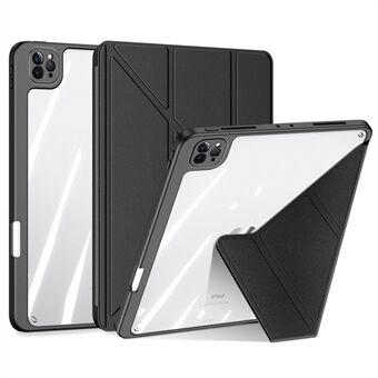 DUX DUCIS til iPad Pro  (2018) / (2020) / (2021) Magi Protective Case Aftagelig 2-i-1 læder+PC+TPU Auto Wake/ Sleep Funktion Anti-drop tabletcover med V-fold Stand