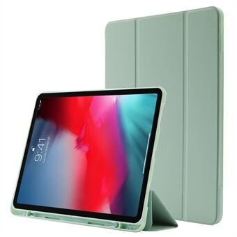 Til iPad Pro 12.9 (2022) / (2021) / (2020) Skin-touch PU-læderetui Fuld beskyttelse Tri-fold Stand Tablet Cover med Auto Wake / Sleep Cover og Pen Slot