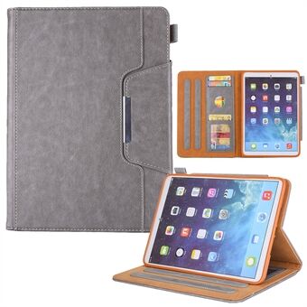 Fuld beskyttelse PU- Stand tegnebogs-tabletcover med Auto Sleep / Wake til iPad mini (2021)