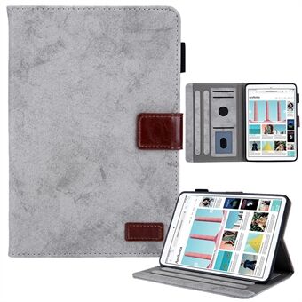 Cloth Texture Card Slots PU-læder Business Folio Stand Cover med Auto Wake/Sleep til iPad mini (2021)