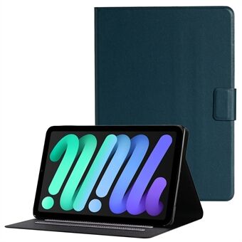 Ensfarvet anti-drop magnetisk lås Auto Wake/Sleep læderetui med Stand til Apple iPad mini (2021)/mini 6