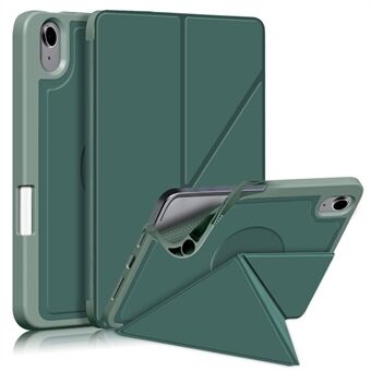 Origami Stand Funktion PU Læder og TPU Auto Sleep/Wake Tablet Cover Protector Flip Tablet Cover til iPad mini (2021)