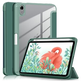Tri-fold Stand Design PU læder + TPU + PC tablet cover til iPad mini (2021)