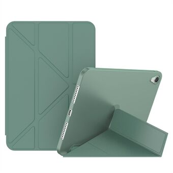 Magnetisk Origami Smart TPU + PU Læderetui - Tablet Cover til iPad Mini (2021) - Midnatsgrøn