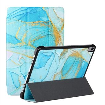 A Series Fuld beskyttelse Anti-Drop Auto Wake/Sleep Mønster Udskrivning Silk Texture Tablet Case Cover med Stand til iPad mini (2021)