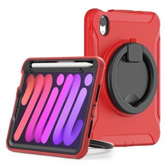 Roterende Kickstand Design PC + TPU Håndholdt Tablet Cover Case til iPad mini (2021)