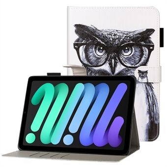 Stilfuldt mønstertrykt pungdesign med magnetisk lukning Anti-drop tablet-etui Cover til iPad mini (2021)
