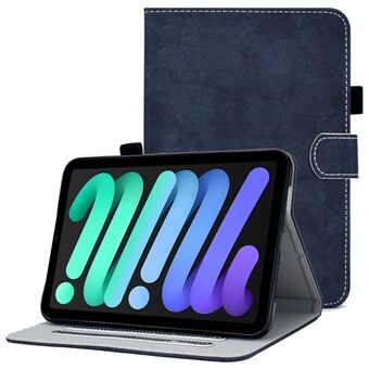 Til iPad mini (2021) Stødsikker tablettaske Stoftekstur Ensfarvet Fuld beskyttelsescover med Stand
