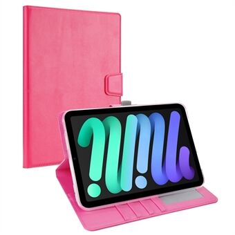 HANMAN Mill Series Folio Flip Wallet Tablet Case til iPad mini (2021), PU-læder + TPU Anti-ridse Stand Cover