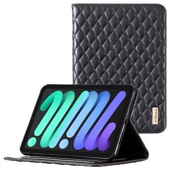 BINFEN COLOR Til iPad mini (2021) påtrykt tablet-etui Fuld kropsbeskyttelse PU-læder kortholder Folio Stand Cover