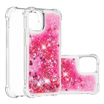 Luksus Fashion Bevægende Shiny Quicksand GlitterClear Soft TPUBeskyttende etui Cover til iPhone 13 