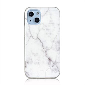 Slankt marmormønster IMD Design Anti-ridse TPU telefoncover til iPhone 13 