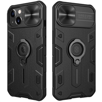 NILLKIN CamShield Armor Case Velbeskyttet hybridtelefoncover med kamerabeskyttelse og Ring til iPhone 13 