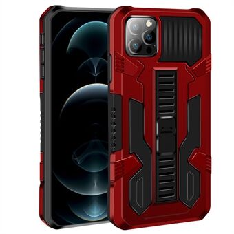 Pioneer Warrior Series Kickstand Hard PC Back Blød TPU Dual Layer Protection Telefoncover til iPhone 13 
