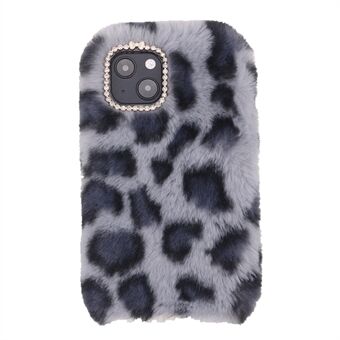Fuzzy Leopard Pattern Blødt TPU telefoncover Beskyttende cover til iPhone 13 