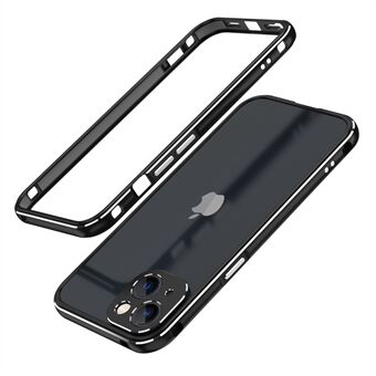 Kontrastfarve beskyttende bumper metalramme telefoncover til iPhone 13 