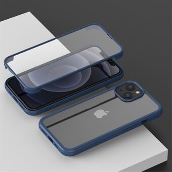 Ridsefast dobbeltsidet hærdet glas+TPU Edge Telefoncover til iPhone 13 