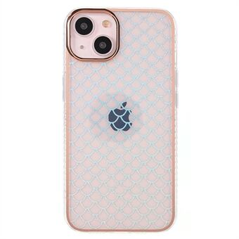 For iPhone 13  Anti-scratch Soft TPU IMD Pattern Electroplating Mobile Phone Case Cover
