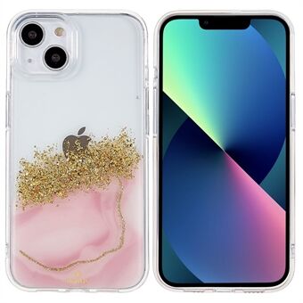 DFANS Starlight Shining Series Shockproof Phone Case for iPhone 13  PC + TPU Hybrid Protective Cover with Glitter Decorated