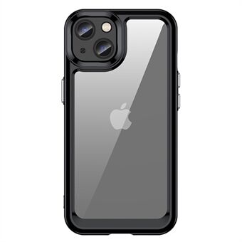 TPU + Acrylic Phone Case for iPhone 13 , Scratch-resistant Clear Cover with Independent PC Buttons