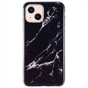 Blødt TPU-cover til iPhone 13 , marmormønster IMD stødsikkert godt beskyttet cover