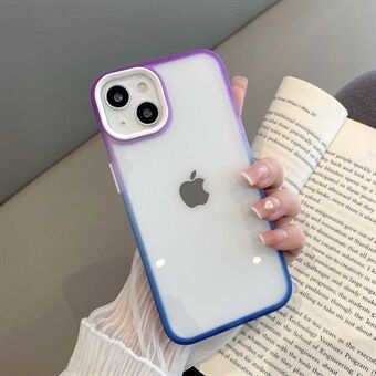 Til iPhone 13  akryl + TPU dobbeltfarvet gradient fortykket anti-fald telefoncover Beskyttende skal