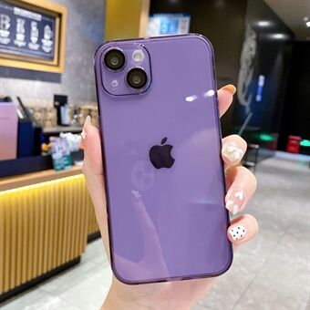 Til iPhone 13 Ultra Slim Phone Case Stødsikker blød TPU-telefon beskyttende bagcover med kameralinse hærdet glasfilm