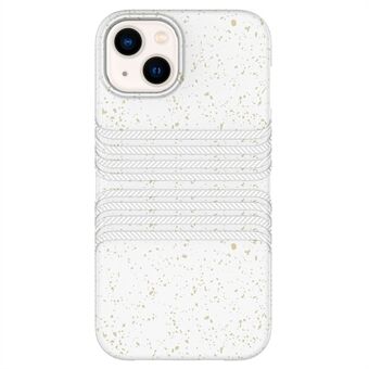 Til iPhone 13 6,1 tommer Drop-sikker mobiltelefon cover Wheat Straw+TPU beskyttende bagcover Fuldt biologisk nedbrydeligt Zero Waste Phone Shell