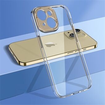 Hårdt pc-bagcover til iPhone 13 6,1 tommer, kamerabeskyttelsesramme Krystalklart telefoncover