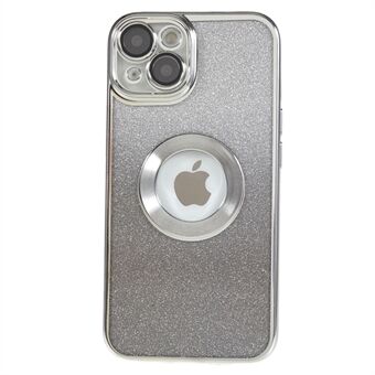 Til iPhone 13 galvanisering telefon etui CD vene logo hul glitter TPU cover med kamera linse beskytter