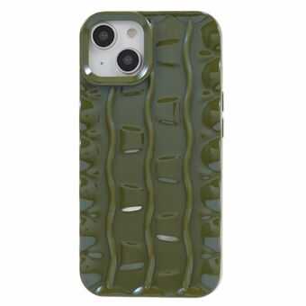 Til iPhone 13 Soft TPU beskyttelsescover 3D stribet mønster Anti-Slip telefoncover
