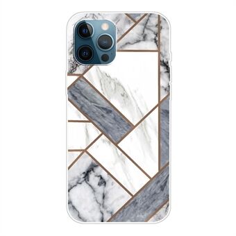 Stilfuldt marmormønster, blød TPU-bagsideskal til iPhone 13 Pro 