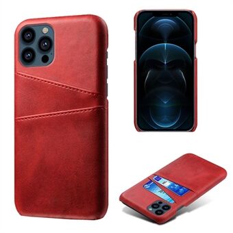 KSQ Læder Hardcover til iPhone 13 Pro m/kortholdere - Rød