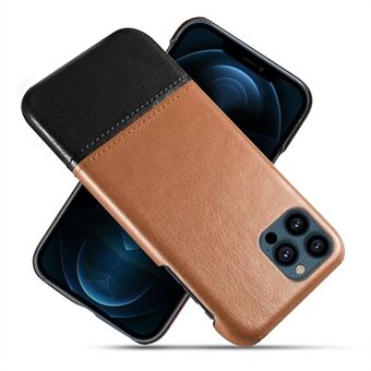 KSQ Dual-color splejsning PU læder coated pc telefon cover Beskyttende cover til iPhone 13 Pro 