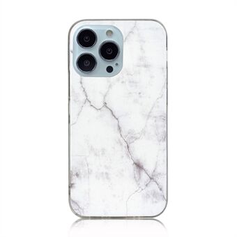 Marble Series IMD Printing Design Fleksibelt Slim TPU Cover til iPhone 13 Pro 6.1 tommer