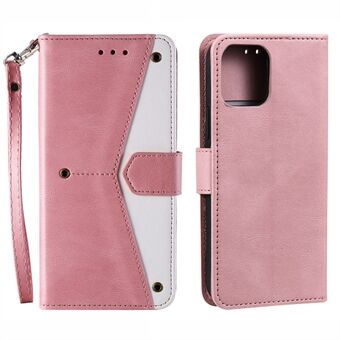 PU Læder Pung Telefon Etui Nitte Decor Cover Stand Case Cover til iPhone 13 Pro 