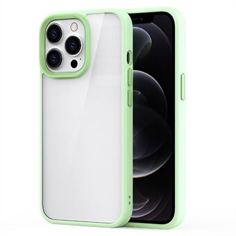 Hård pc+blød TPU Hybrid-etui Stødsikkert mobiltelefon bagcover beskytter til iPhone 13 Pro - Lyse Grøn